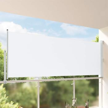 ARDEBO.de - Seitenmarkise 140 x 300 cm 100% Polyester Eisen Stahl