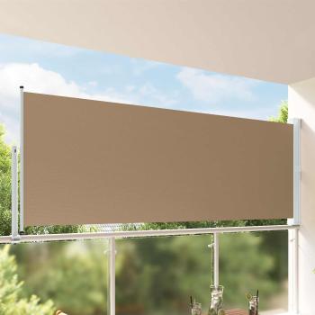 ARDEBO.de - Seitenmarkise 160 x 300 cm 100% Polyester Eisen Stahl
