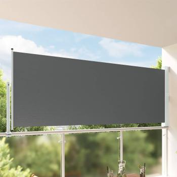ARDEBO.de - Seitenmarkise Anthrazit 160 x 300 cm Polyester Rechteckig
