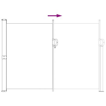 Ausziehbares Seitenmarkise 120 x 300 cm