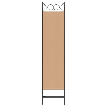 4-teiliger Raumteiler Beige 160 x 180 cm Stoff