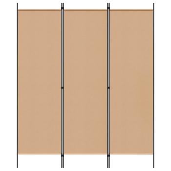 3-teiliger Raumteiler Beige 150 x 180 cm Stoff