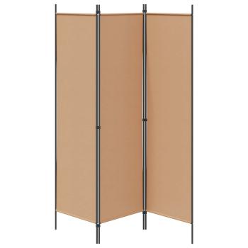 3-teiliger Raumteiler Beige 150 x 180 cm Stoff