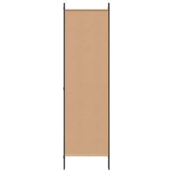 5-teiliger Raumteiler Beige 250 x 180 cm Stoff