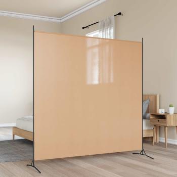ARDEBO.de - Einzel Panel Raumteiler Beige 175 x 180 cm Stoff