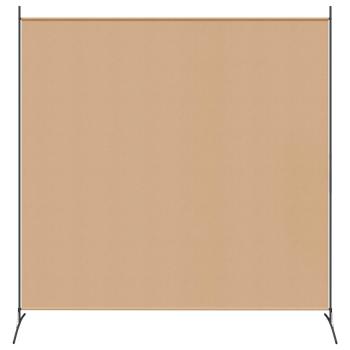 Einzel Panel Raumteiler Beige 175 x 180 cm Stoff