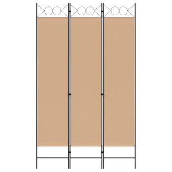 3-teiliger Raumteiler Beige 120 x 200 cm Stoff