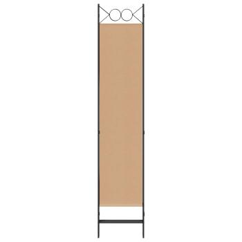 4-teiliger Raumteiler Beige 160 x 200 cm Stoff