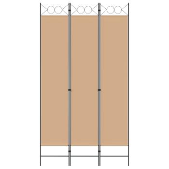 3-teiliger Raumteiler Beige 120 x 220 cm Stoff