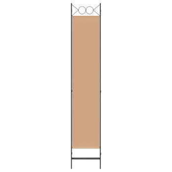 3-teiliger Raumteiler Beige 120 x 220 cm Stoff