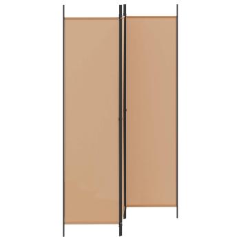 3-teiliger Raumteiler Beige 150 x 200 cm Stoff