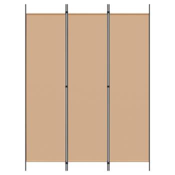 3-teiliger Raumteiler Beige 150 x 200 cm Stoff