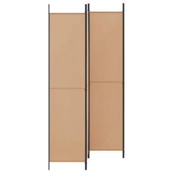 4-teiliger Raumteiler Beige 200 x 220 cm Stoff