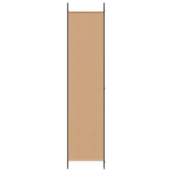 4-teiliger Raumteiler Beige 200 x 220 cm Stoff