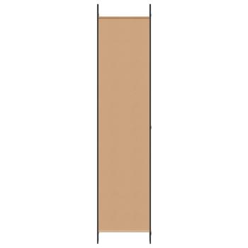 5-teiliger Raumteiler Beige 250 x 220 cm Stoff