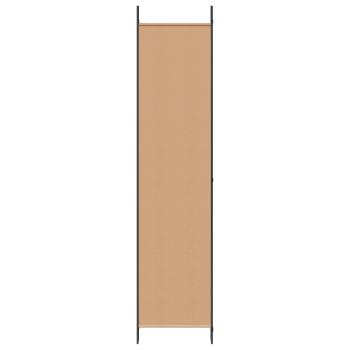 6-teiliger Raumtrenner Beige 300 x 220 cm Stoff