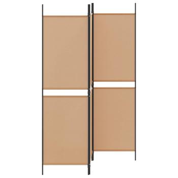 3-teiliger Raumteiler Beige 150 x 180 cm Stoff