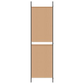 4-teiliger Raumteiler Beige 200 x 180 cm Stoff