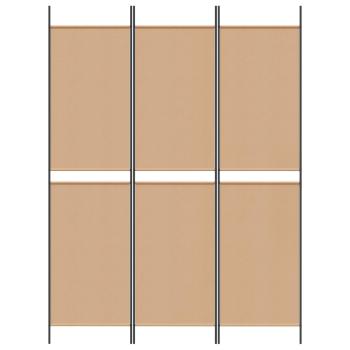 3-teiliger Raumteiler Beige 150 x 200 cm Stoff