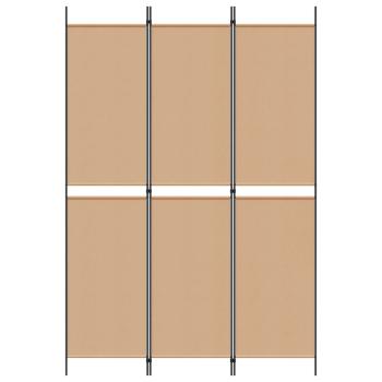 3-teiliger Raumteiler Beige 150 x 220 cm Stoff