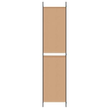 4-teiliger Raumteiler Beige 200 x 220 cm Stoff