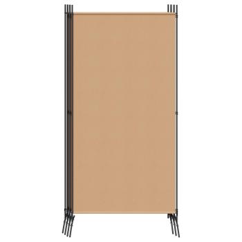 6-teiliger Raumtrenner Beige 520 x 180 cm Stoff