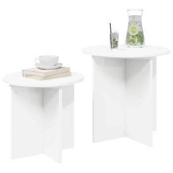 Beistelltisch-Set 2 stk. Ø 45 x 45 cm Holzwerkstoff