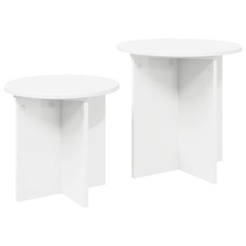 Beistelltisch-Set 2 stk. Ø 45 x 45 cm Holzwerkstoff