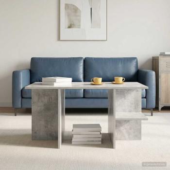 ARDEBO.de - Couchtisch Betongrau 87 x 50 x 45 cm Holzwerkstoff