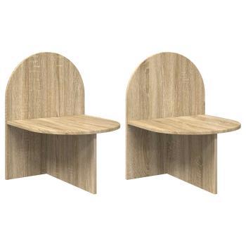 Nachttisch 2 stk. Sonoma-Eiche 48 x 49 x 65 cm Holzwerkstoff