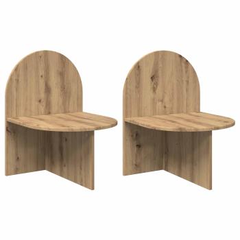 Nachttisch 2 stk. Artisan-Eiche 48 x 49 x 65 cm Holzwerkstoff