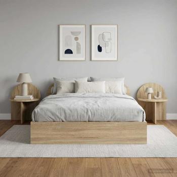 Nachttisch 2 stk. Sonoma-Eiche 40 x 35,5 x 45,5 cm