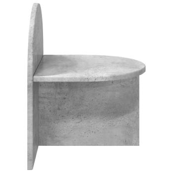 Nachttisch Betongrau 40 x 35,5 x 45,5 cm Holzwerkstoff