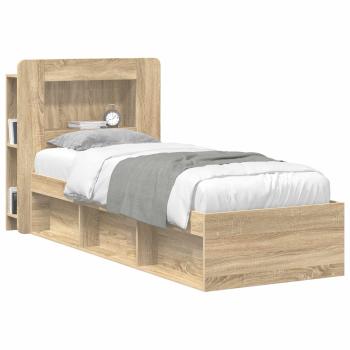Kopfteil-Schrank mit Speicher Sonoma-Eiche Holzwerkstoff