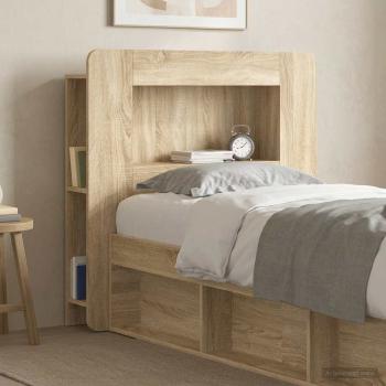 Kopfteil-Schrank mit Speicher Sonoma-Eiche Holzwerkstoff