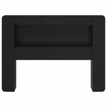 Kopfteil-Schrank mit Speicher Schwarz Holzwerkstoff