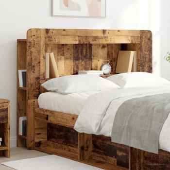 Kopfteil-Schrank mit Speicher Altholz Holzwerkstoff