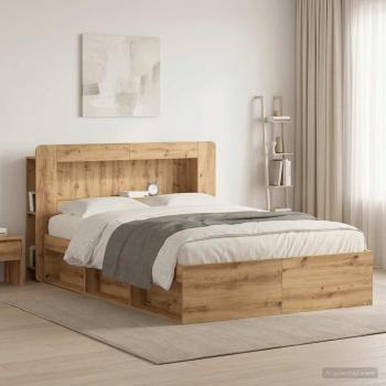 ARDEBO.de - Kopfteil-Schrank Artisan-Eiche 160 cm Holzwerkstoff