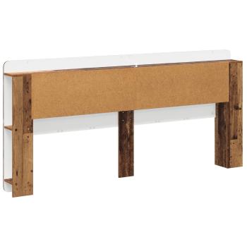 Kopfteil-Schrank mit Speicher Altholz Holzwerkstoff