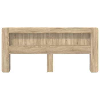 Kopfteil-Schrank mit Speicher Sonoma-Eiche Holzwerkstoff