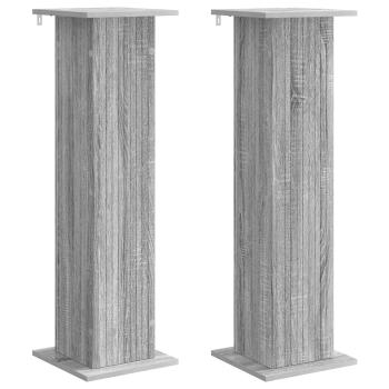 Pflanzenständer 2 stk. Graues Sonoma 30,5 x 30 x 100,5 cm