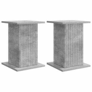 Pflanzenständer 2 stk. Betongrau 30,5 x 30 x 43 cm