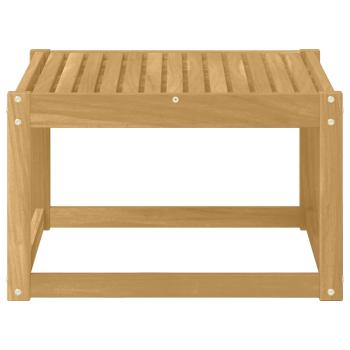 Tisch für Outdoor Massivholz Akazie Weiß 59 x 59 x 37 cm