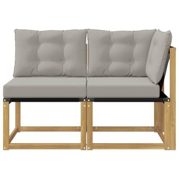2 stk. Outdoor Mittel- und Ecksofa Weiß