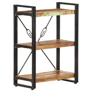 ARDEBO.de - B?cherregal 3 F?cher 60x30x80 cm Altholz Massiv