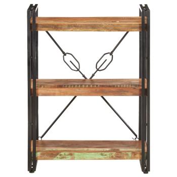 B?cherregal 3 F?cher 60x30x80 cm Altholz Massiv