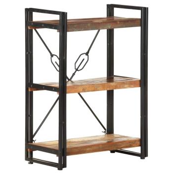 B?cherregal 3 F?cher 60x30x80 cm Altholz Massiv