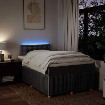 Boxspringbett mit Matratze Taupe 120x190 cm Stoff