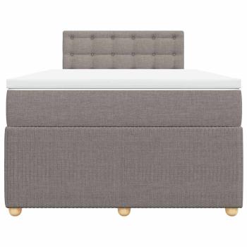 Boxspringbett mit Matratze Taupe 120x190 cm Stoff