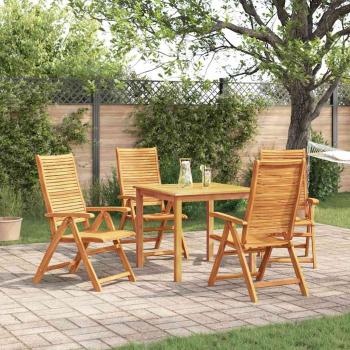 ARDEBO.de - Garten Essgruppe 5 stk. Braun Massivholz Akazie